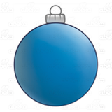 Round Blue Ornament