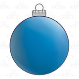 Round Blue Ornament