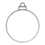 Round Blue Ornament Line PNG