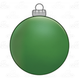 Round Green Ornament