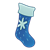 Blue Stocking Color PNG
