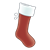 Red and White Stocking Color PNG