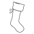 Red and White Stocking Line PNG