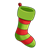Striped Stocking Color PNG