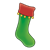 Red and Green Stocking Color PNG
