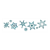 Row of Eight Snowflakes Color PDF