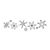 Row of Eight Snowflakes Line PDF