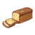 Sliced Loaf of Bread Color PNG