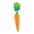 Long Carrot Color PNG