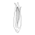 Small Ear of Corn Line PNG