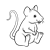 Brown Mouse Line PNG
