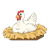 White Chicken Color PNG