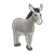 Gray Donkey Color PNG