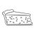 Blueberry Pie Slice Line PNG