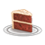 Red Velvet Cake Slice Color PNG