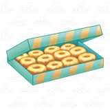 Box of Glazed Doughnuts