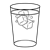 Cup of Water Line PNG