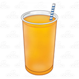 Orange Juice Glass