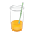 Orange Juice Glass Color PNG