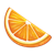 Orange Slice Color PNG