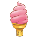 Ice Cream Cone soft-serve strawberry