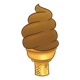 Ice Cream Cone soft-serve chocolate