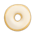 Vanilla Frosted Doughnut Color PNG