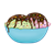Bowl of Ice Cream Color PNG