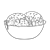 Bowl of Ice Cream Line PNG