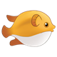 Pufferfish inflated
