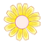 Yellow Flower Head Color PNG