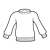 Blue Sweater Line PNG