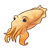 Orange Cuttlefish Color PNG