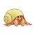 Hermit Crab Color PNG