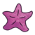 Pink Starfish Color PNG