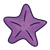 Purple Starfish Color PNG
