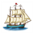 Clipper Ship Color PDF