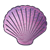 Purple Scalloped Shell Color PNG