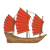 Chinese Junk Color PNG