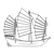 Chinese Junk Line PNG
