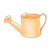 Orange Watering Can Color PNG