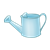 Light Blue Watering Can Color PNG
