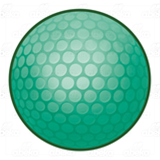 Green Golf Ball