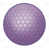 Purple Golf Ball