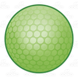 Lime Green Golf Ball