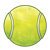 Green Tennis Ball 1 Color PNG