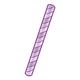 Purple Striped Straw 