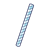 Blue Striped Straw Color PNG