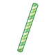 Green Striped Straw 