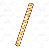 Yellow Striped Straw